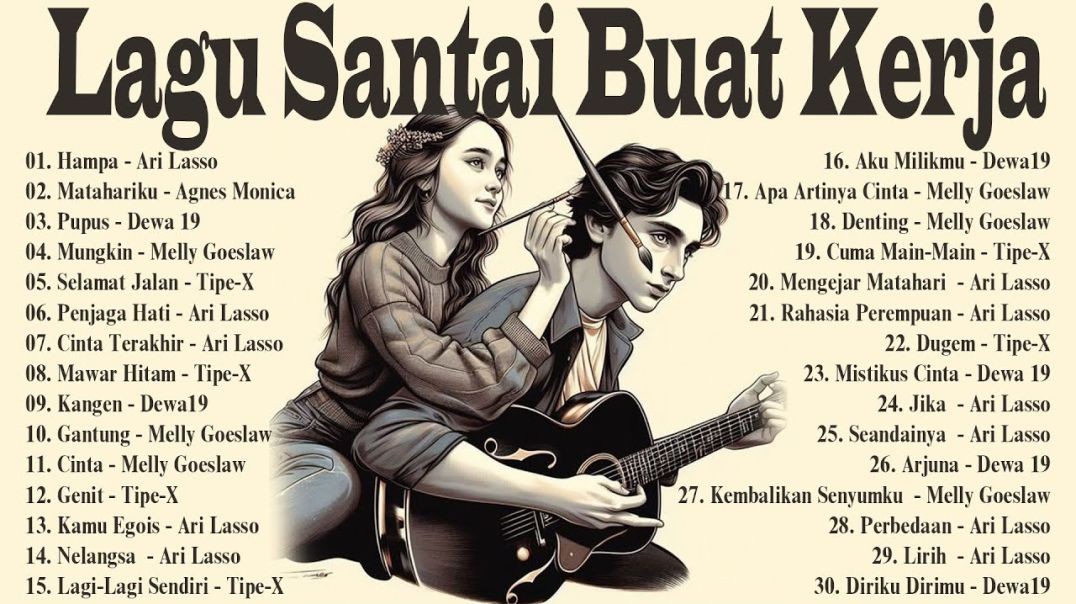 ⁣Lagu Santai Buat Kerja -  Lagu Nostalgia 2000an -  Bikin Semangat Kerja#cintaterakhir #hampaarilasso